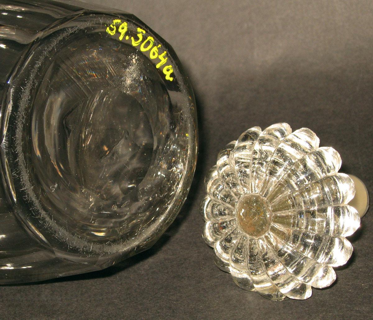 1959.3064 A, B Glass decanter (detail)