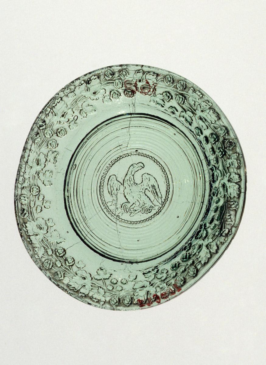 1959.3073 Lead glass cup plate