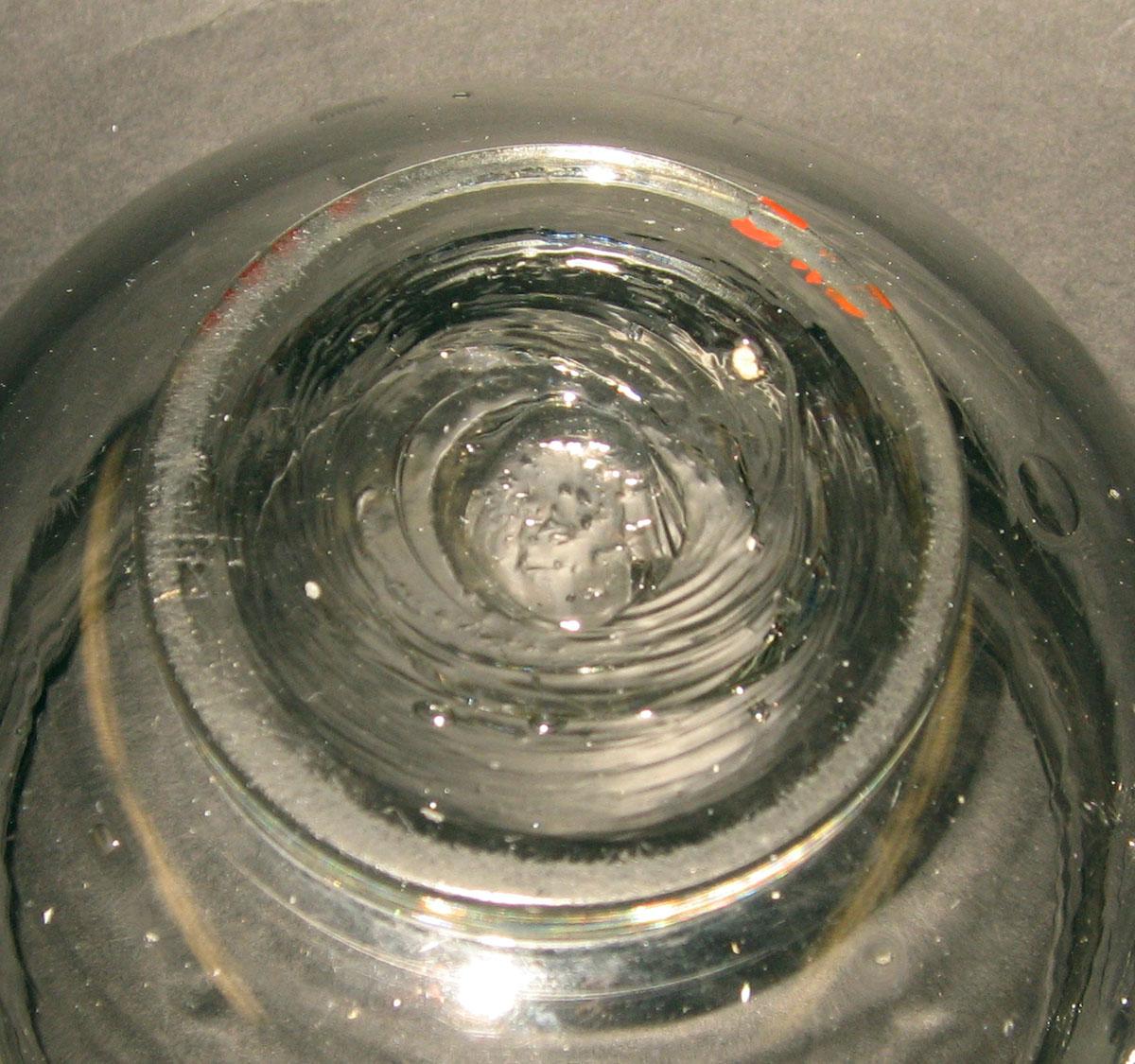 1959.3120 A Glass sugar bowl (underside)