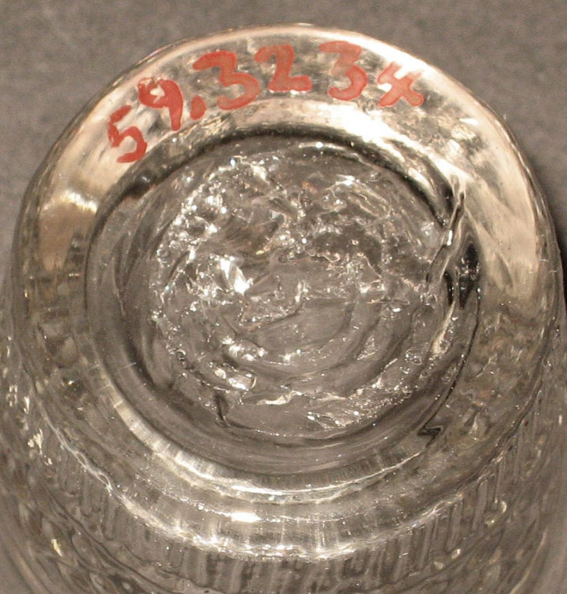 1959.3234 Glass tumbler (underside)