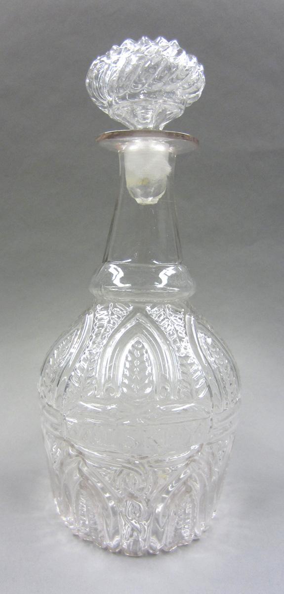 1959.3258 A,B Lead glass decanter.view 1