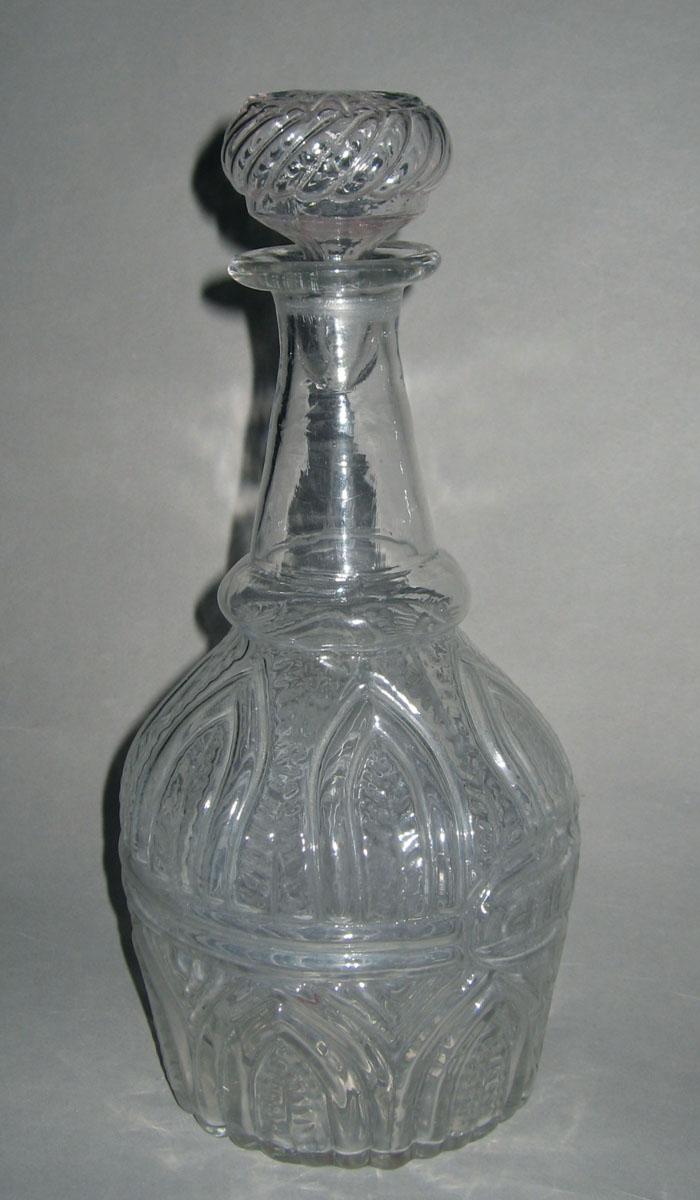 1959.3260 A, B Lead glass decanter
