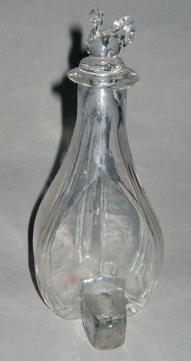 1959.3296 Colorless lead glass bird fountain, view 2