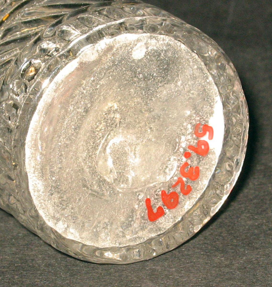 1959.3297 A Glass caster bottle (underside)