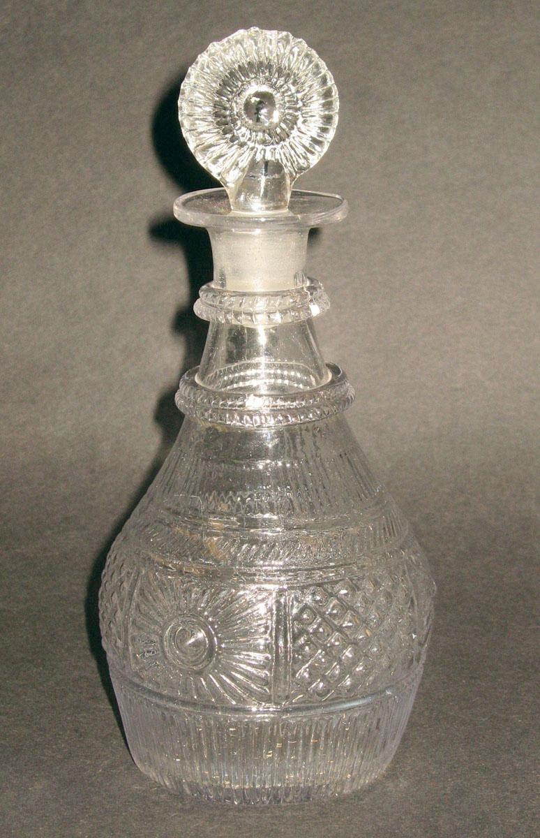 1959.3308 A, B Glass decanter
