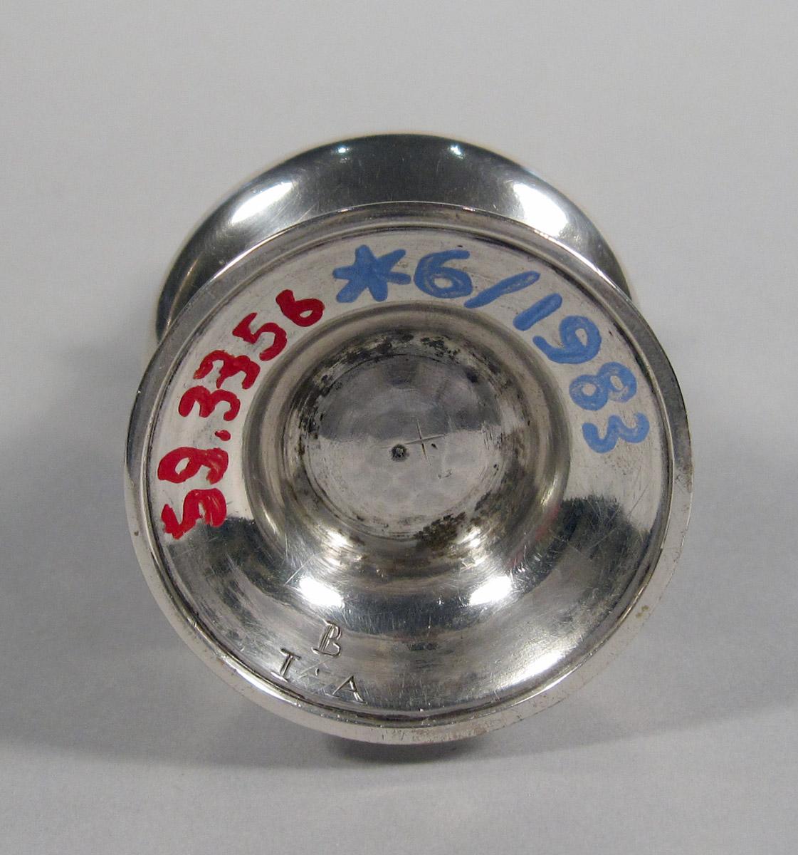1959.3356 Silver Caster (or Castor) underside