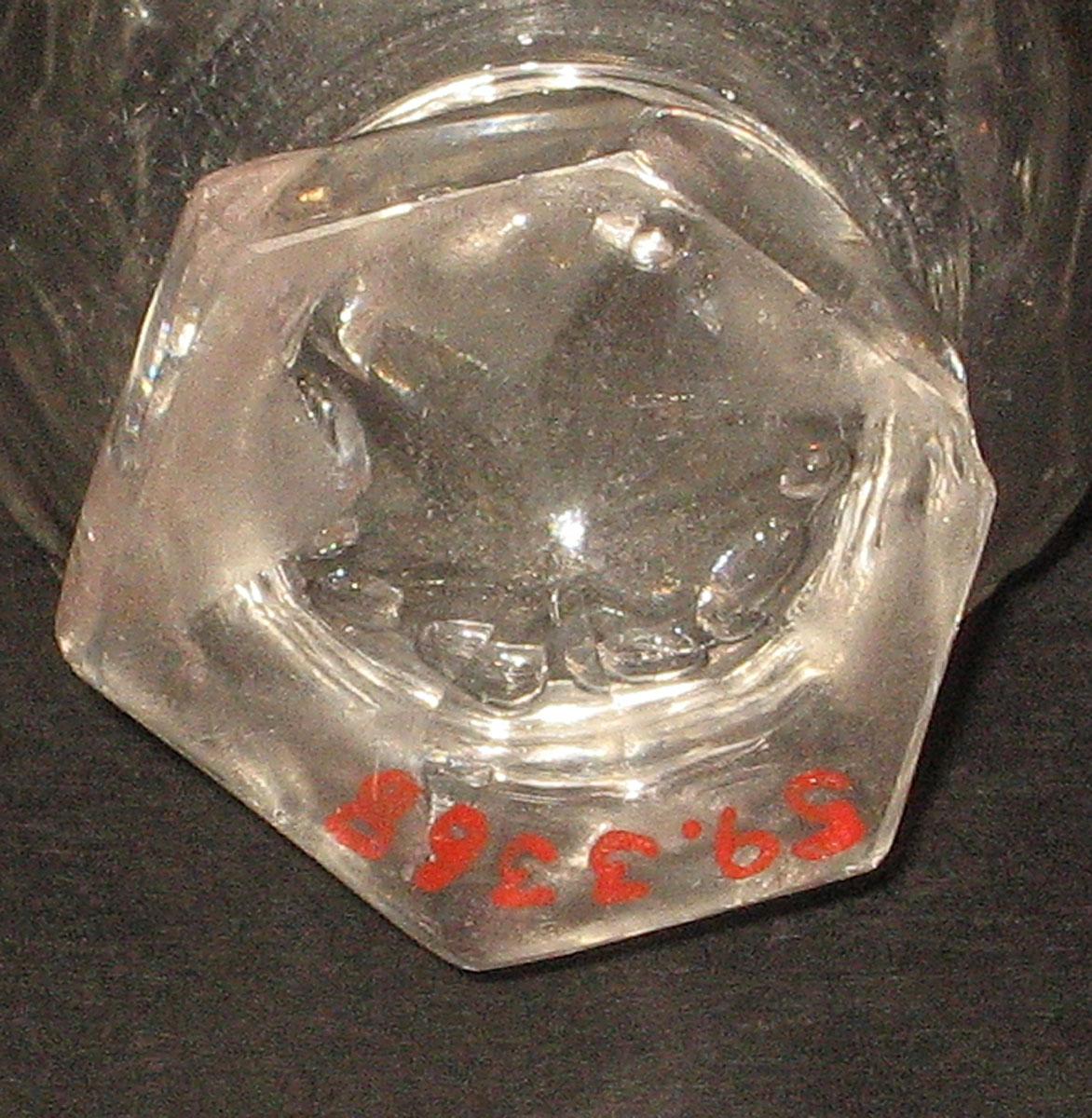 1959.3368 A Glass castor (underside)