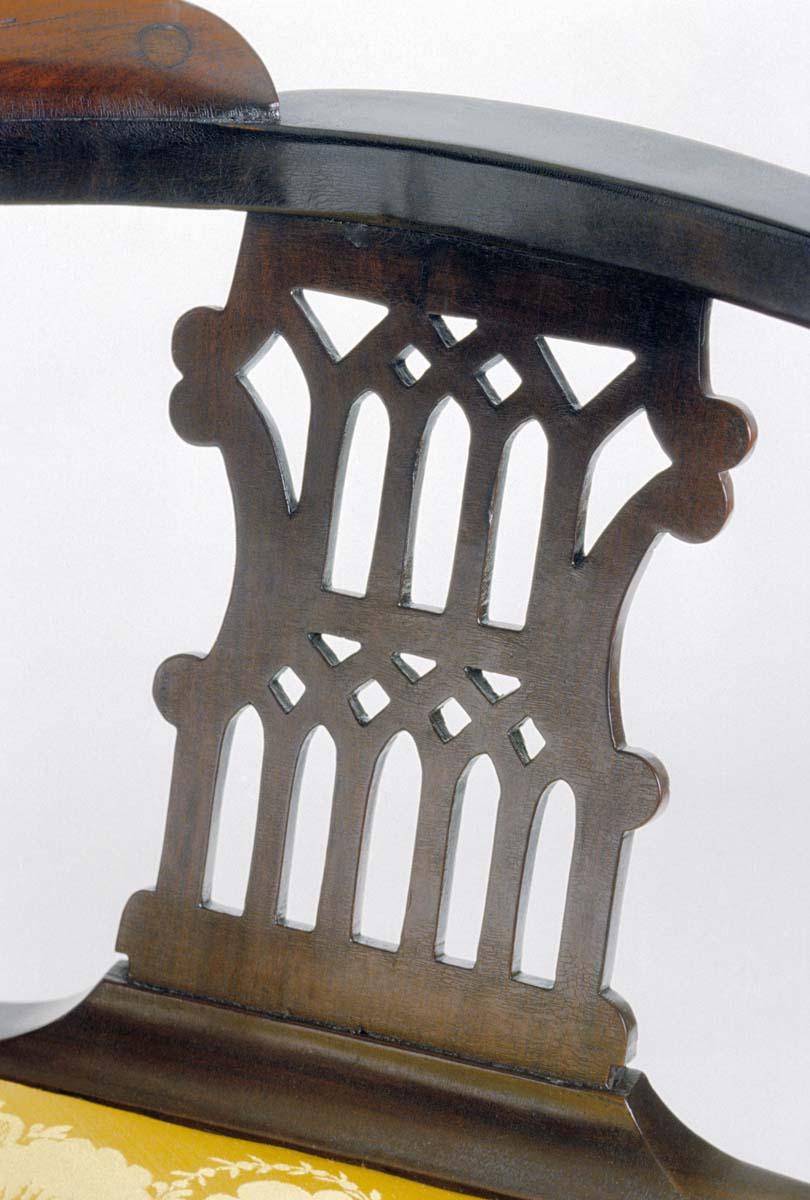1959.3384 Chair, Corner chair, detail 1