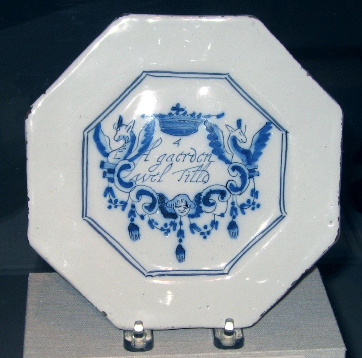 1954.0046.001 Delftware plate