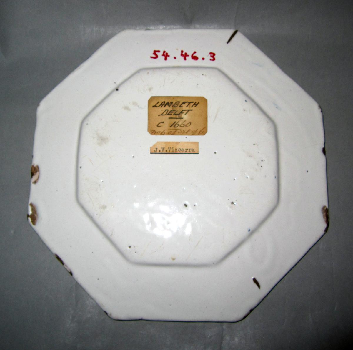 1954.0046.003 Delft plate underside