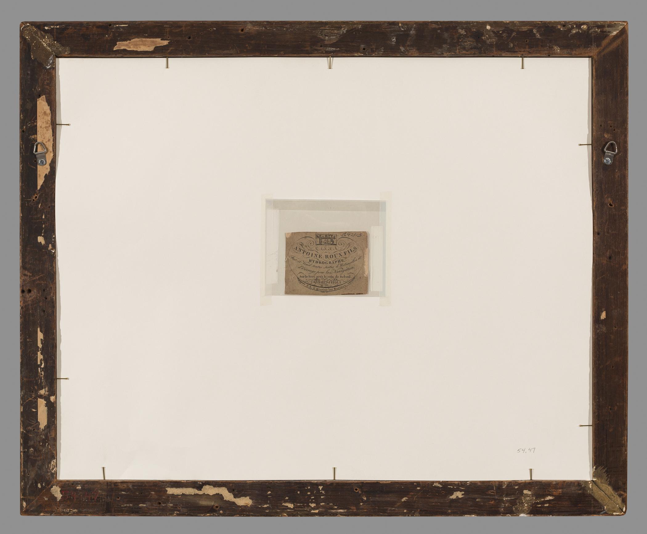 1954.0047 B Frame, view 1, reverse