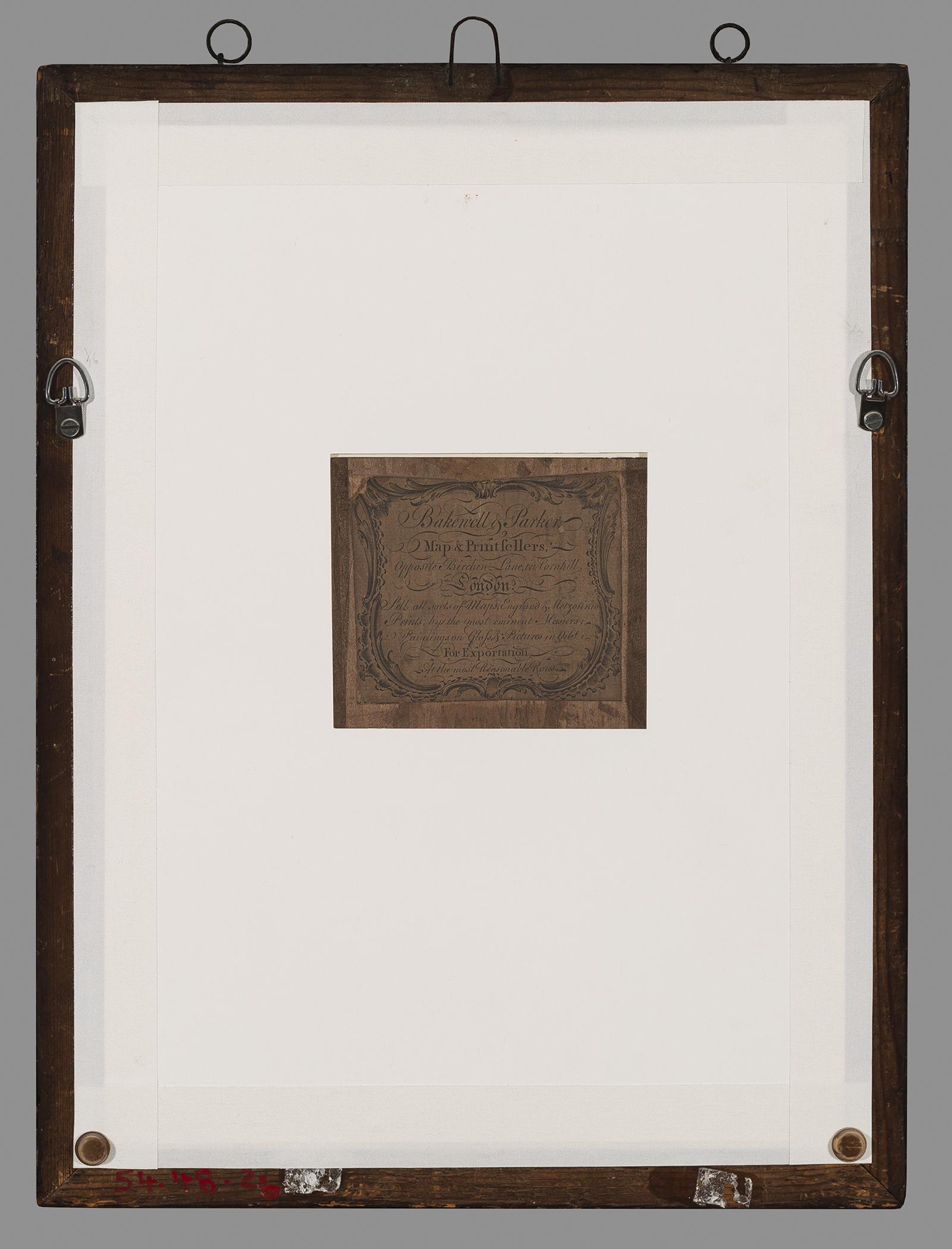 1954.0048.002 B Frame, C Backboard, view 1, reverse