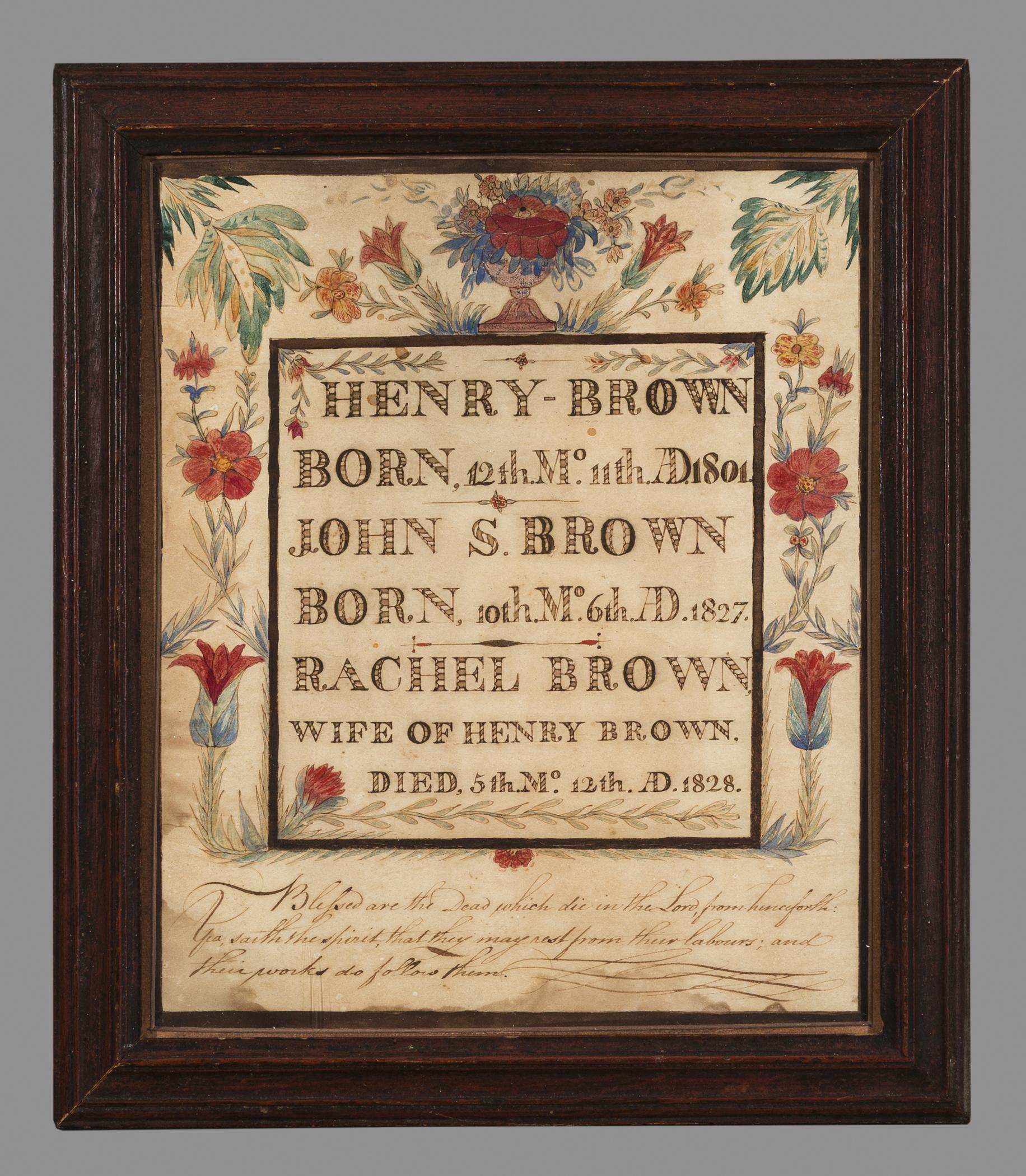1954.0053 A Drawing, B Frame, view 1