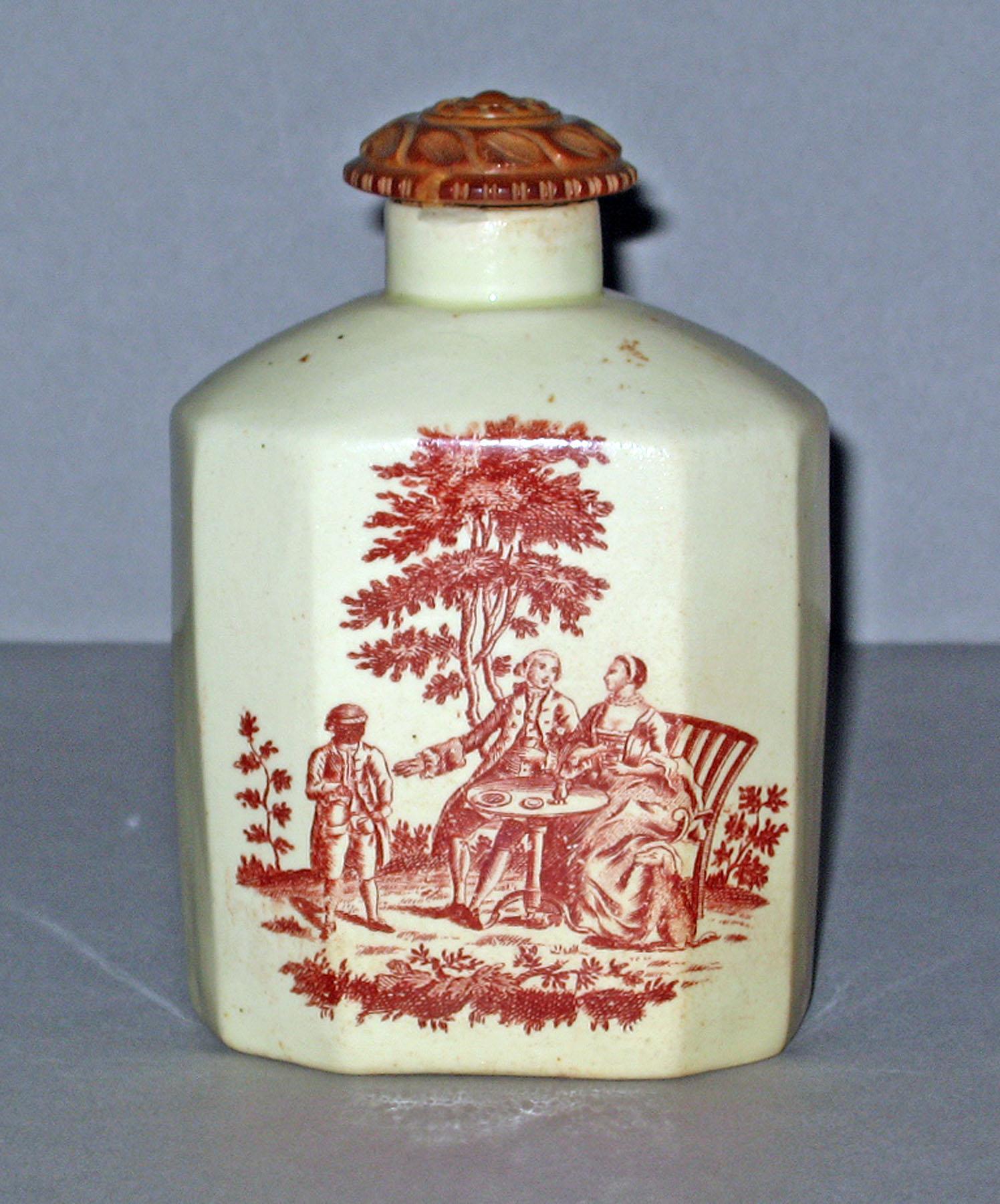 1954.0061 Creamware tea canister