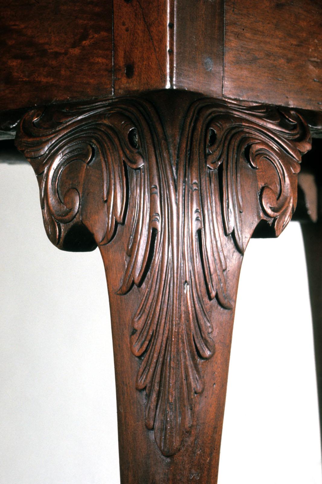 1952.0018 Table, detail, leg