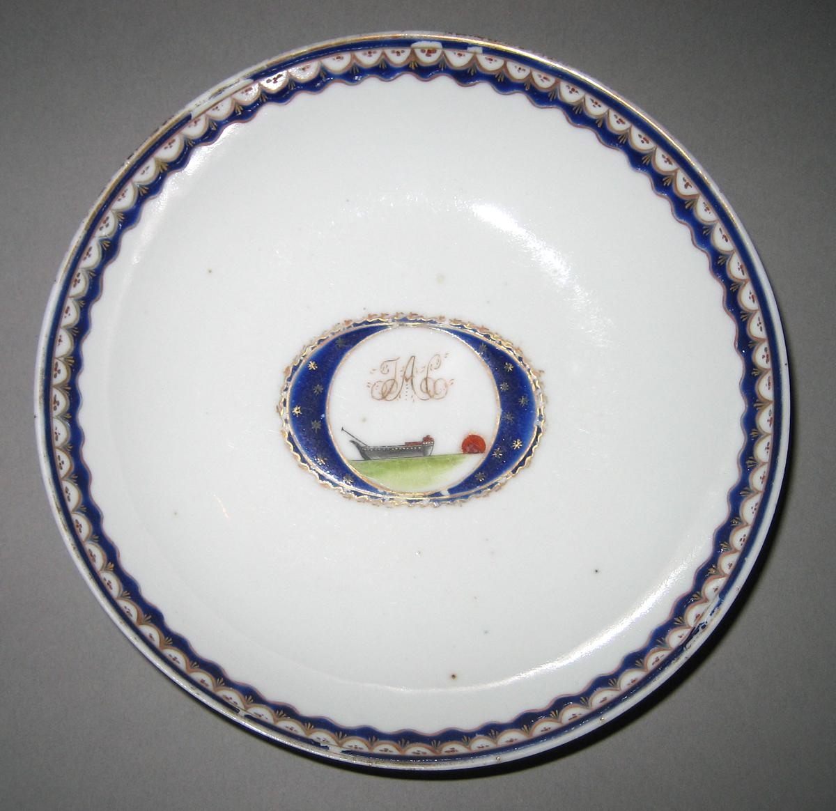 1960.0007.018 Porcelain Saucer