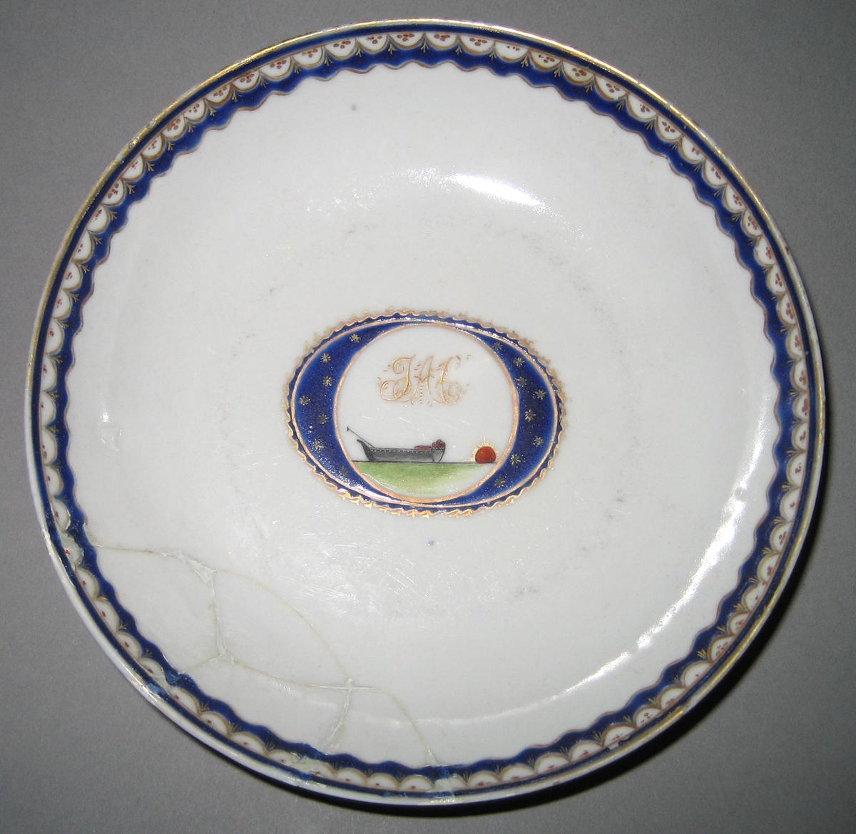 1960.0007.022 Porcelain Saucer