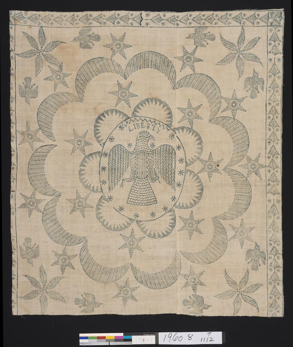 1960.0008 Quilt center, view 1