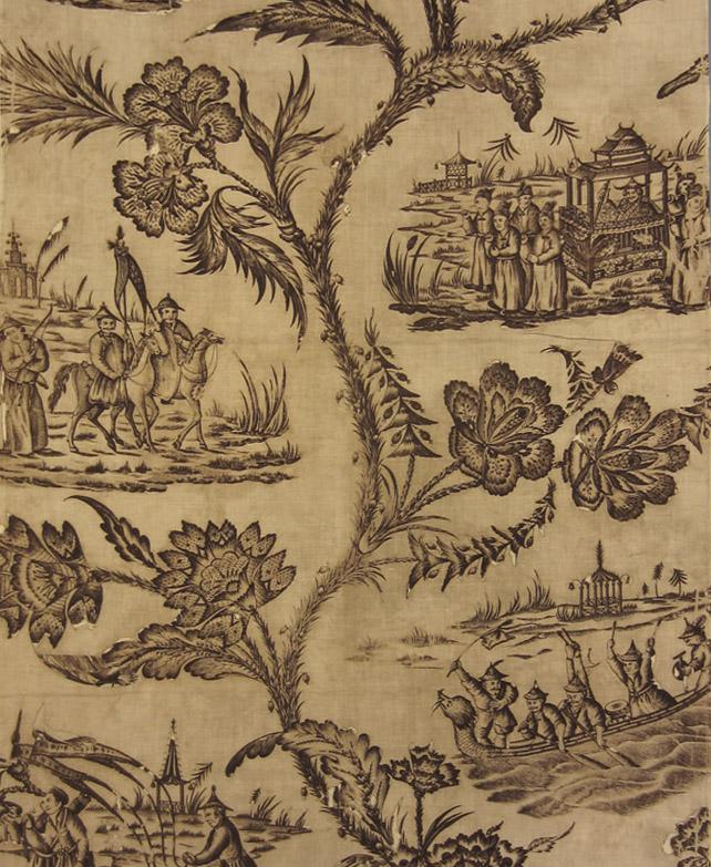 T56 Textile, printed, partial design repeat