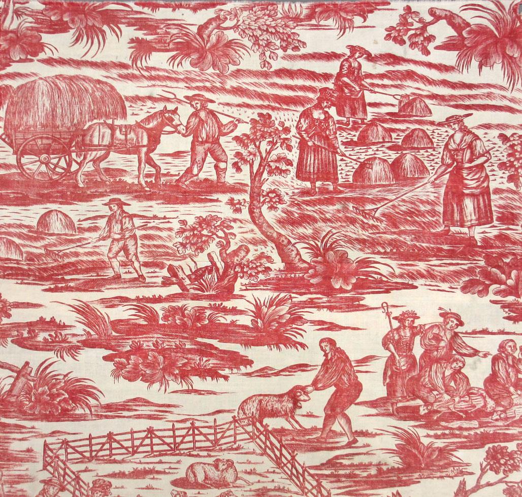 T154 textile, printed design repeat