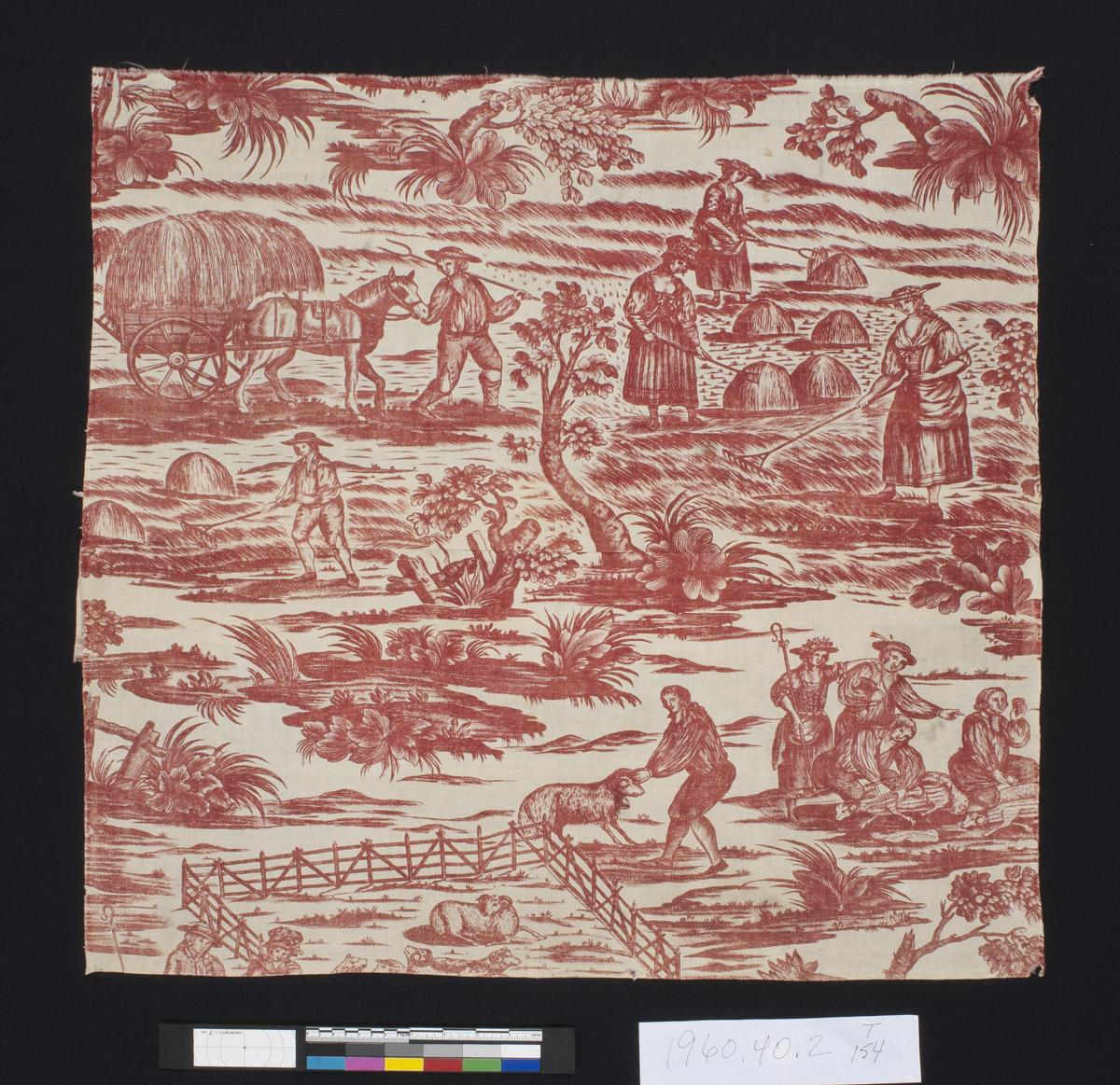 1960.0040.002 Textile, printed, view 1
