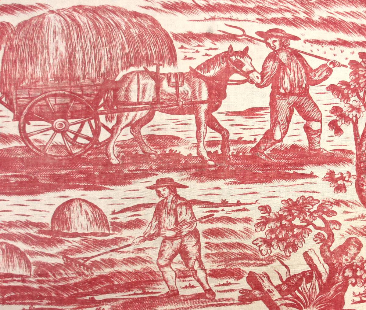 1960.0040.002 textile, printed detail 2