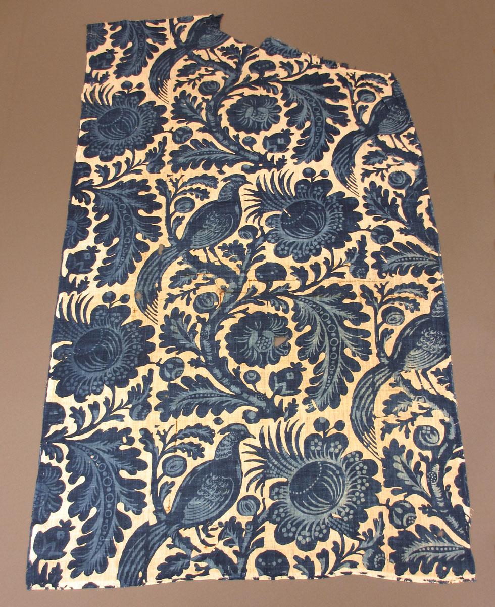 1960.0042.001 Textile, printed partial obverse