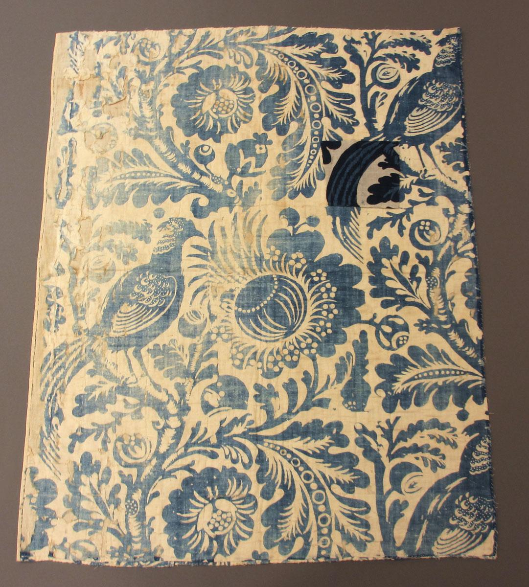 1960.0042.002 Textile, printed partial obverse