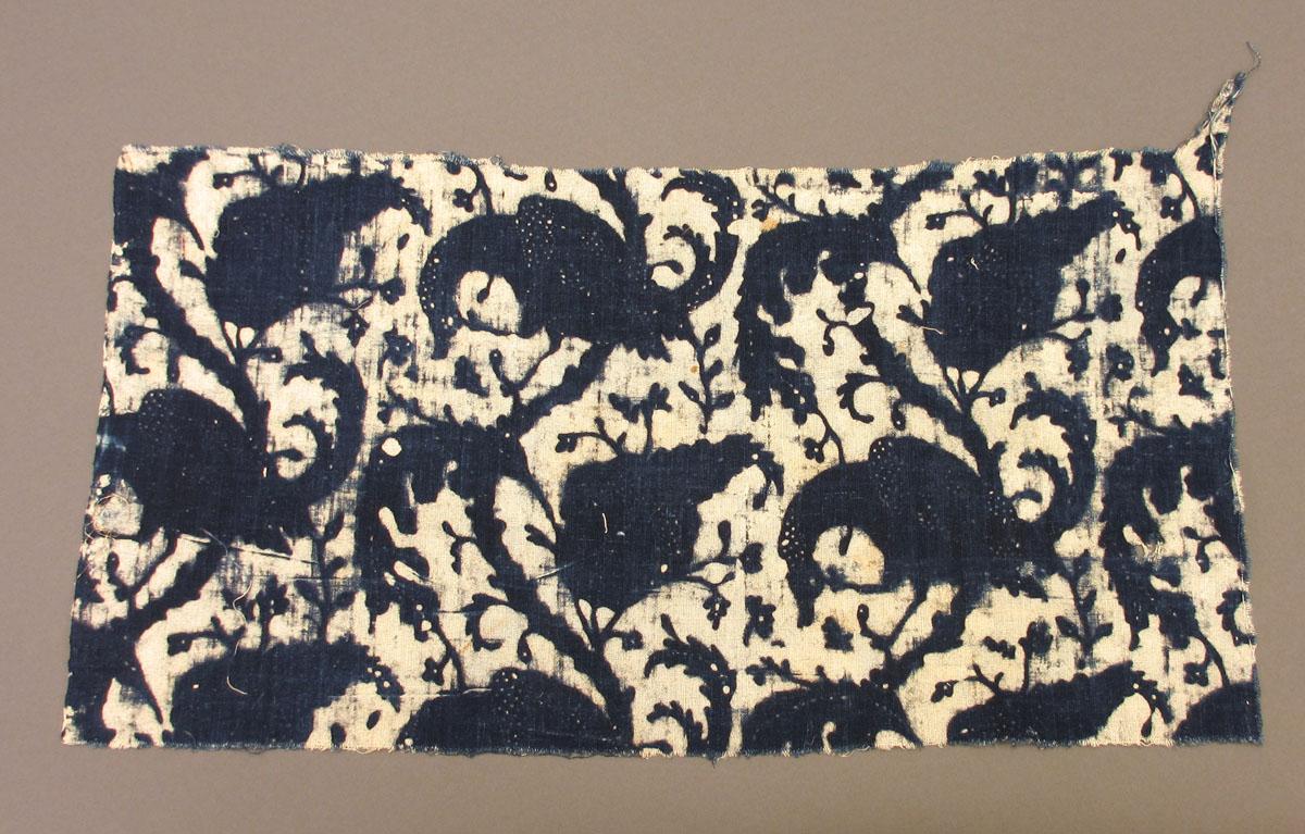 1960.0044 Textile, printed reverse