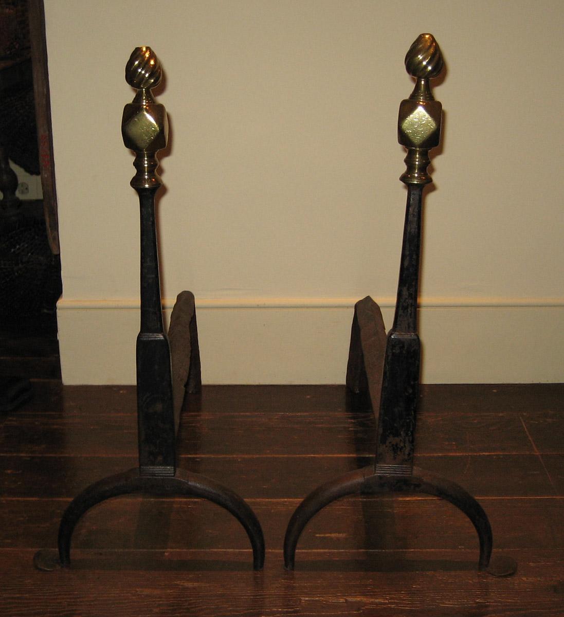 1960.0049.001 and .002 Andirons