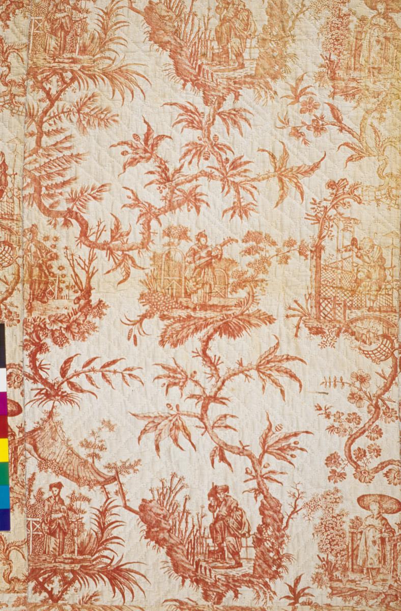 T58 textile, printed design repeat
