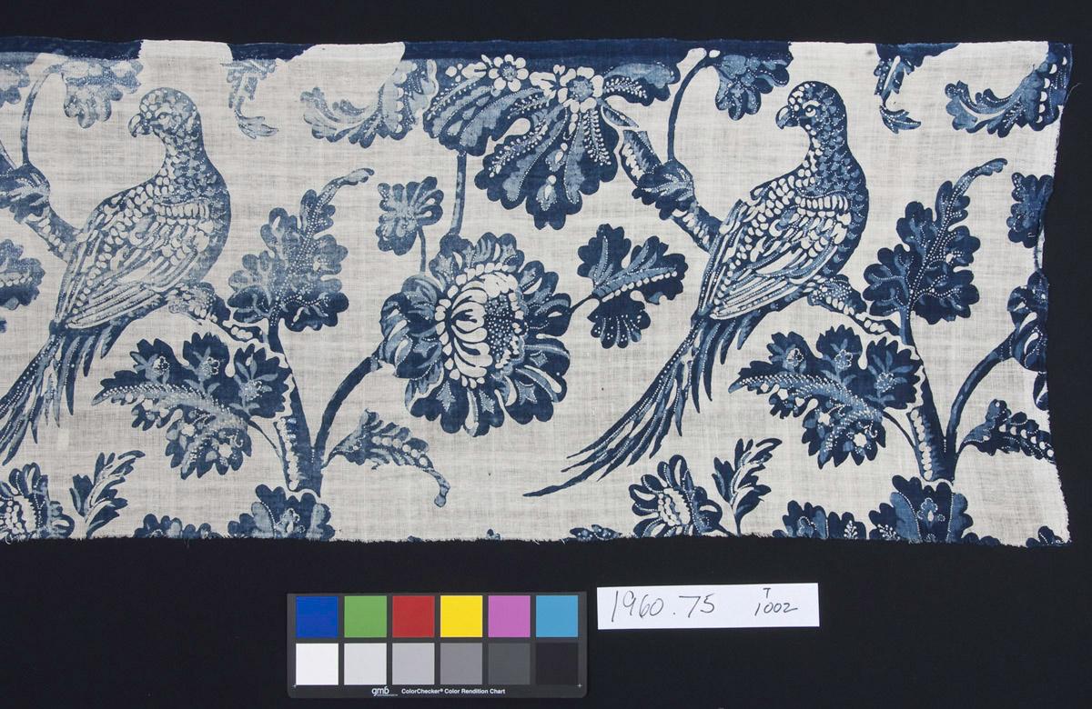 1960.0075 Textile, printed, detail 1