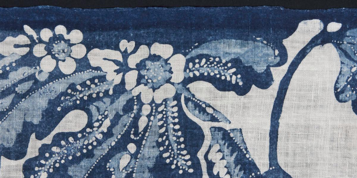 1960.0075 Textile, printed, detail 3