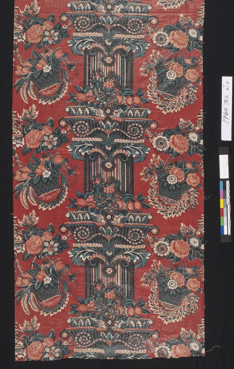 1960.0078.002 Textile, printed, detail 1