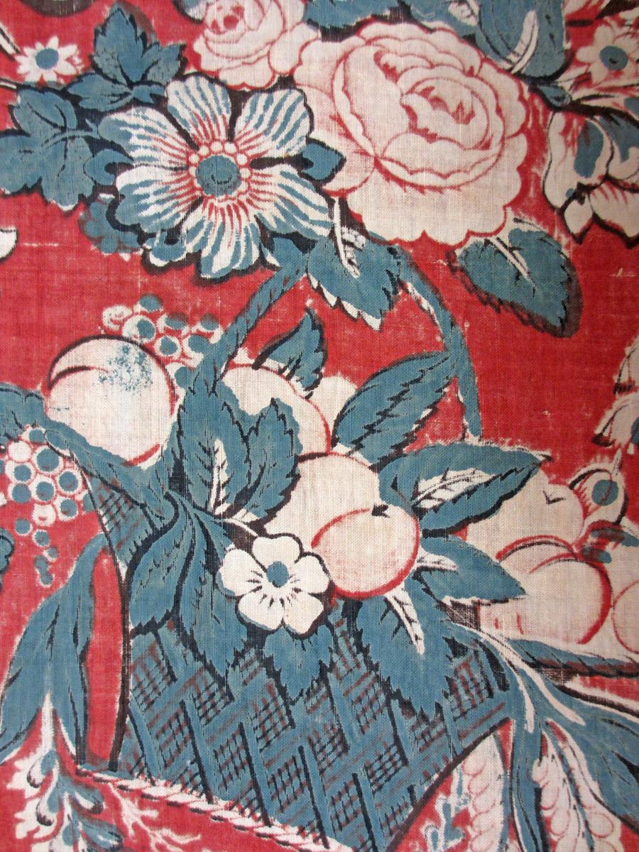 1960.0078.002 textile, printed reverse detail