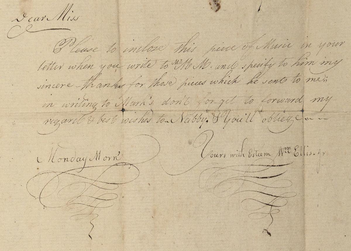 1960.0080.003 Letter, View 2 Detail