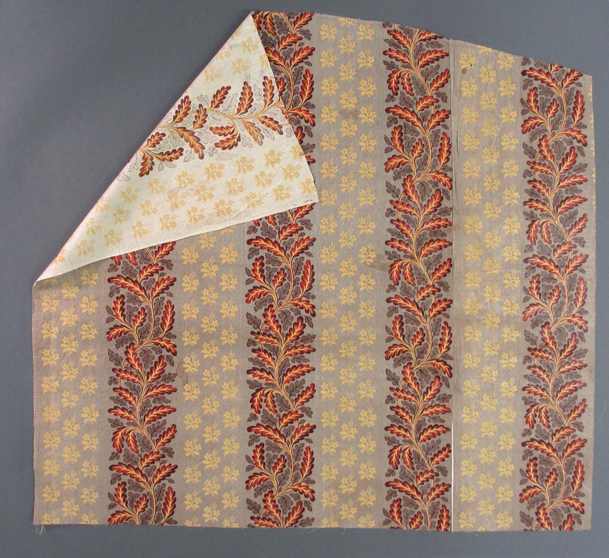 1960.0088 Textile, printed folded corner