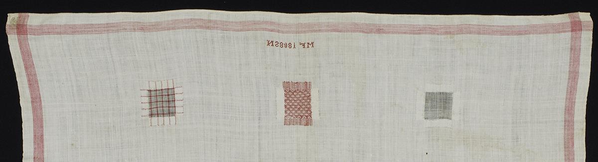 1960.0096 Sampler, Verso Detail