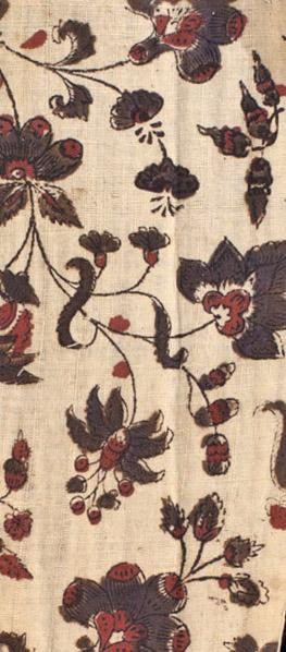 T2214 Textile, printed, design repeat