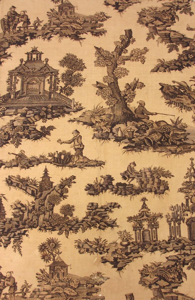 T47.1 Textile, printed, partial design repeat