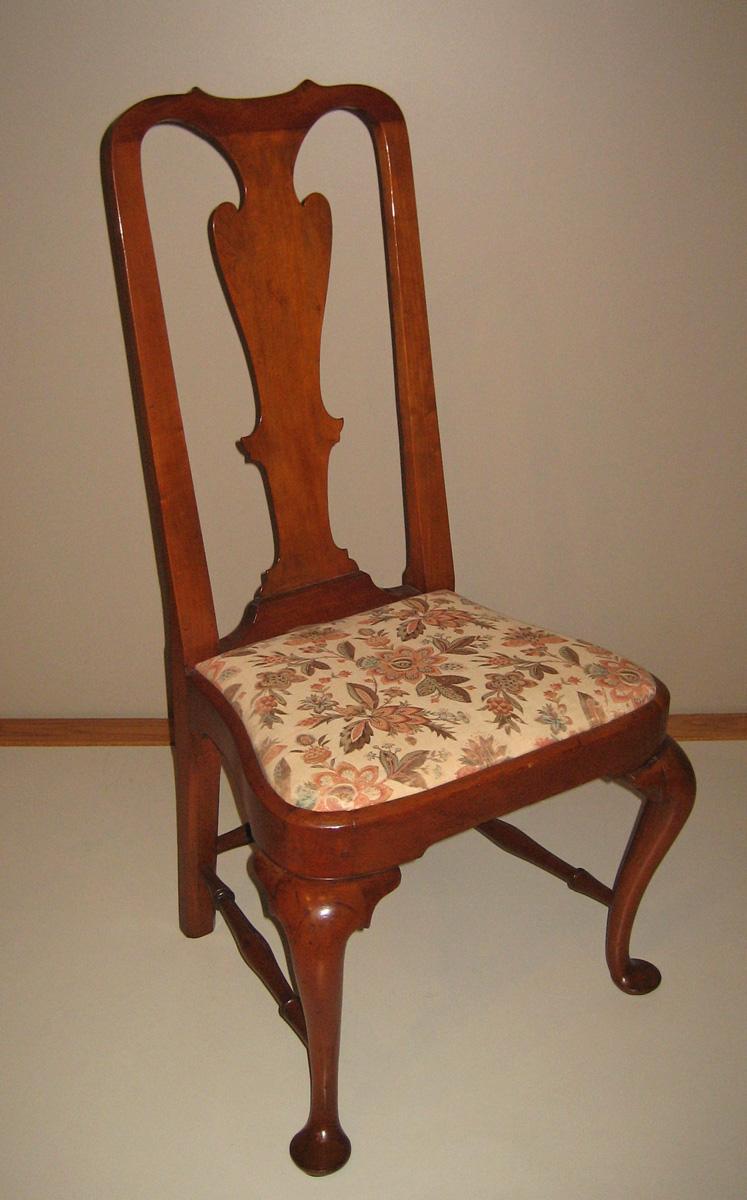 1960.0107 Chair, side chair with 1969.3082.005 slip seat view 1