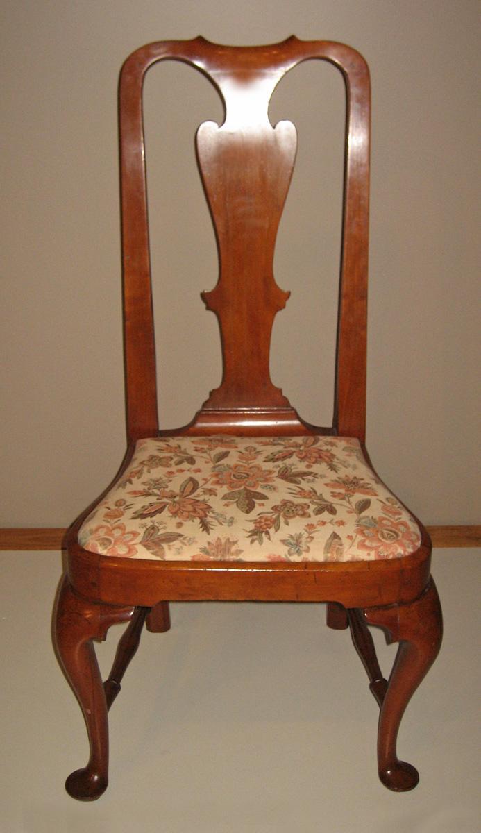 1960.0107 Chair, side chair with 1969.3082.005 slip seat view 2