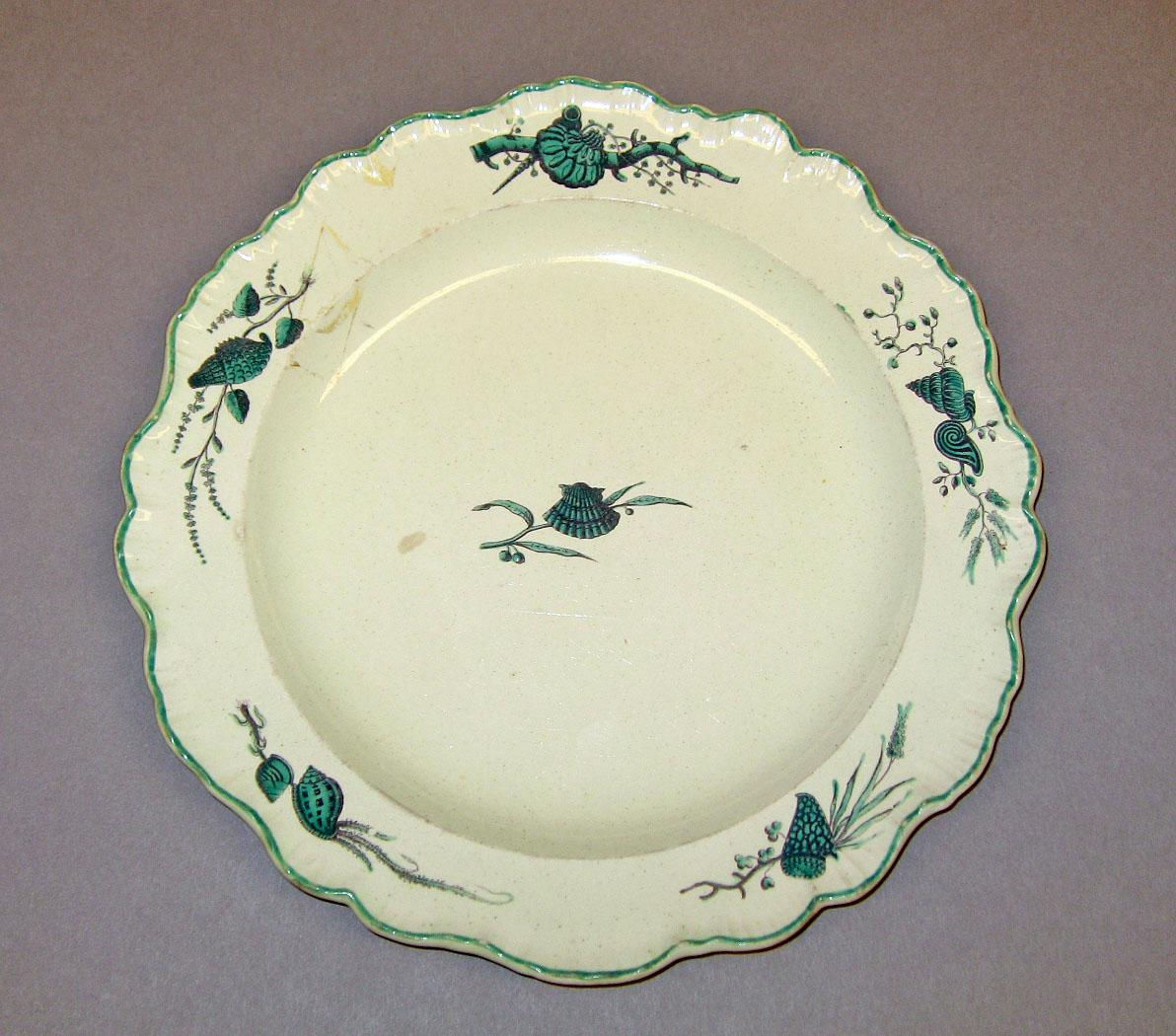 1960.0147.002 Creamware plate
