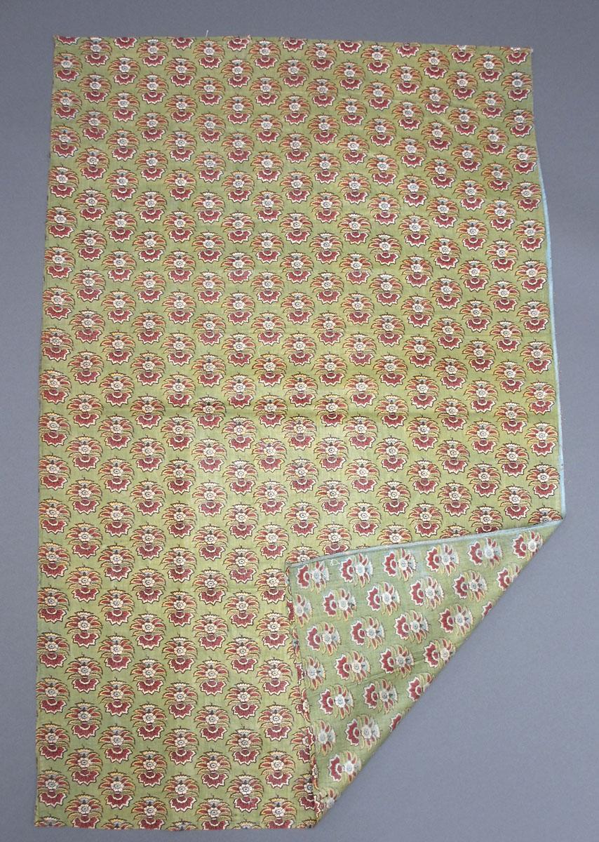 1960.0151.001 Textile, printed folded corner