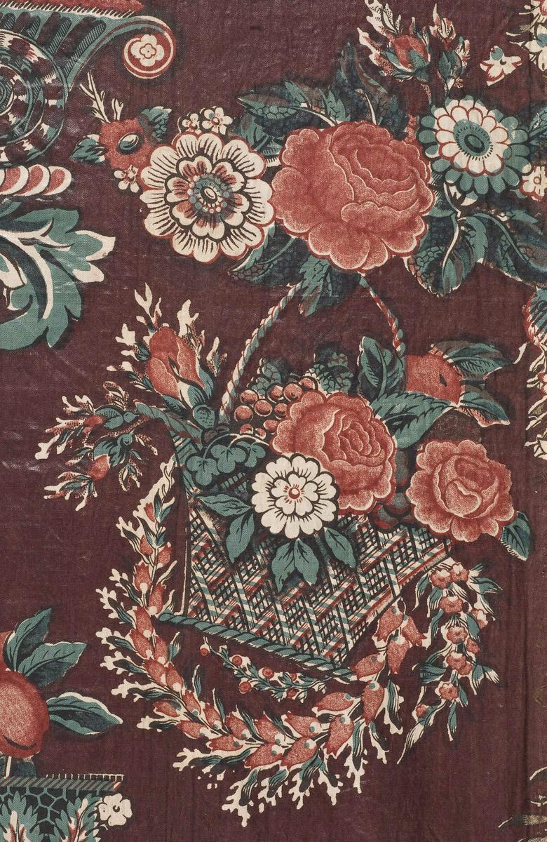 1960.0156.002 Textile, printed, detail 3