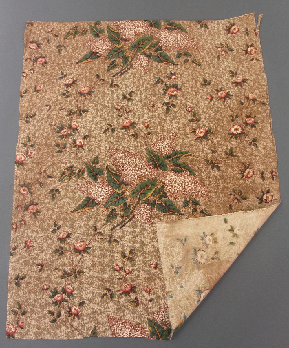 1960.0158 Textile, printed folded corner