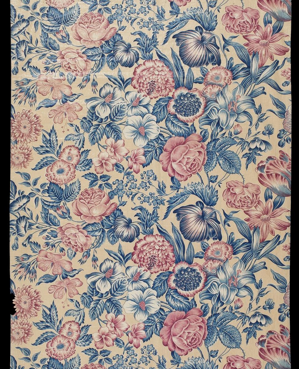 1960.0161.004 Textile, printed, detail 1