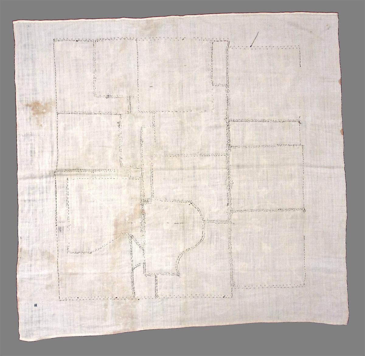 1960.0169 textile, printed reverse
