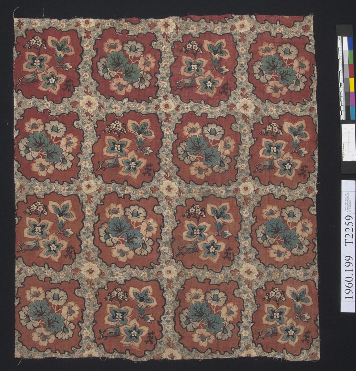 1960.0199 Textile, printed, view 1