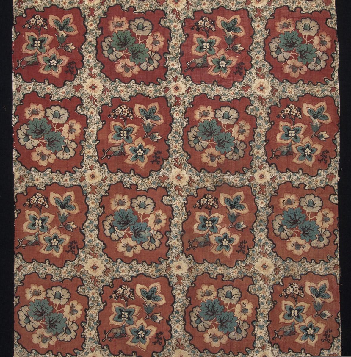 1960.0199 Textile, printed, detail 1